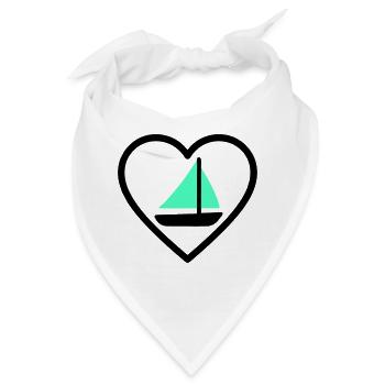 Cuore Vela – Passione Navigazione - Bandana - Weiß - Vorne