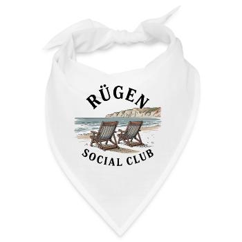 Rügen Strand Ostsee Urlaub  - Bandana - Weiß - Vorne