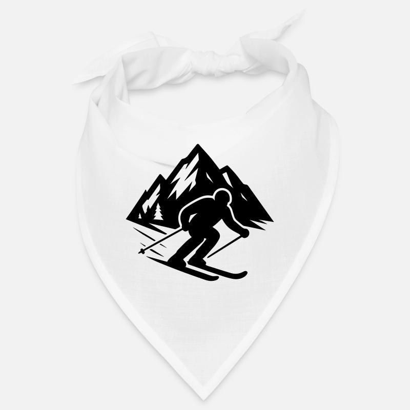 Skiing Mountains Bandana