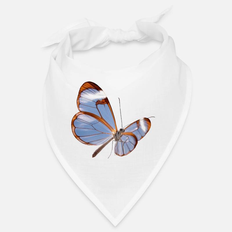 Glasswing Butterfly Transparent Design Bandana