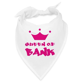 Die Königin des Bankwesens - Bandana - Weiß - Vorne