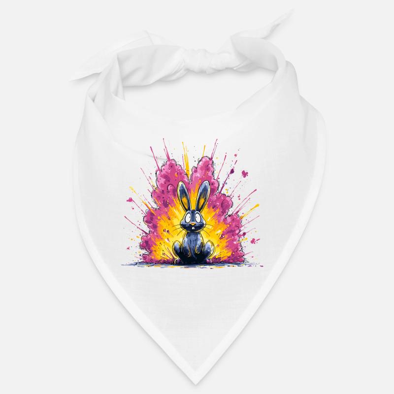 Brightly Colored Bunny Blitz Bandana