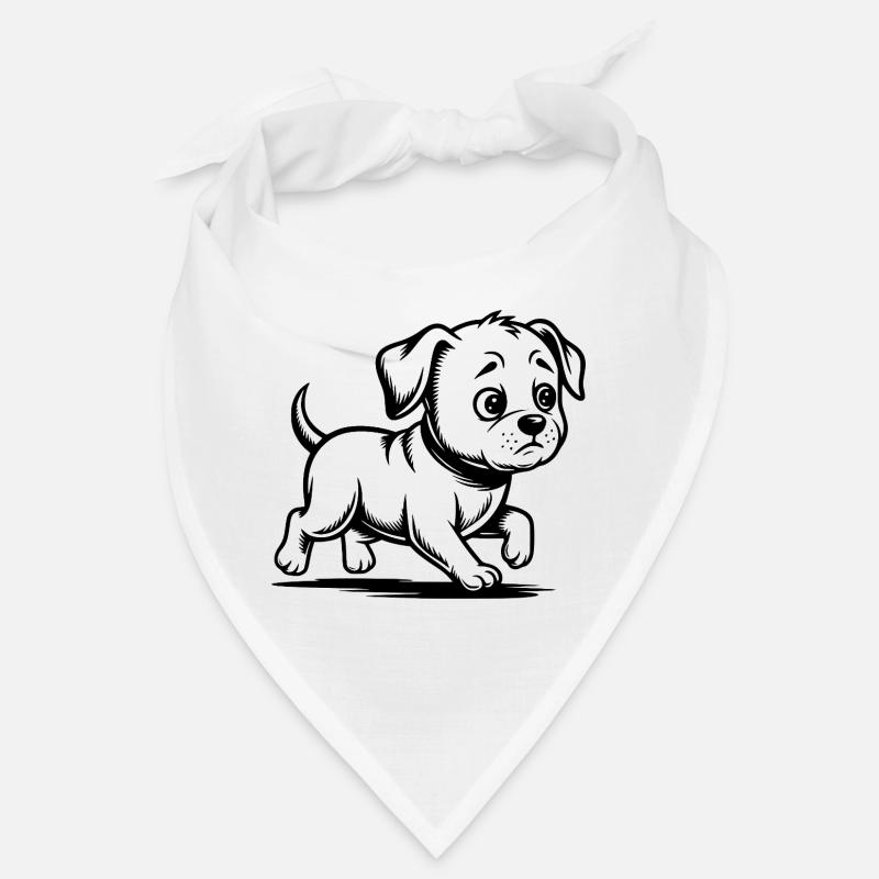 Promenade de chiot en course Bandana