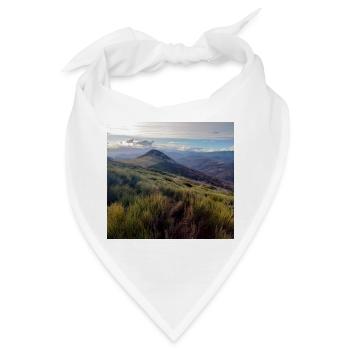 Ardèche Naturlandschaft – Originalfoto - Bandana - Weiß - Vorne