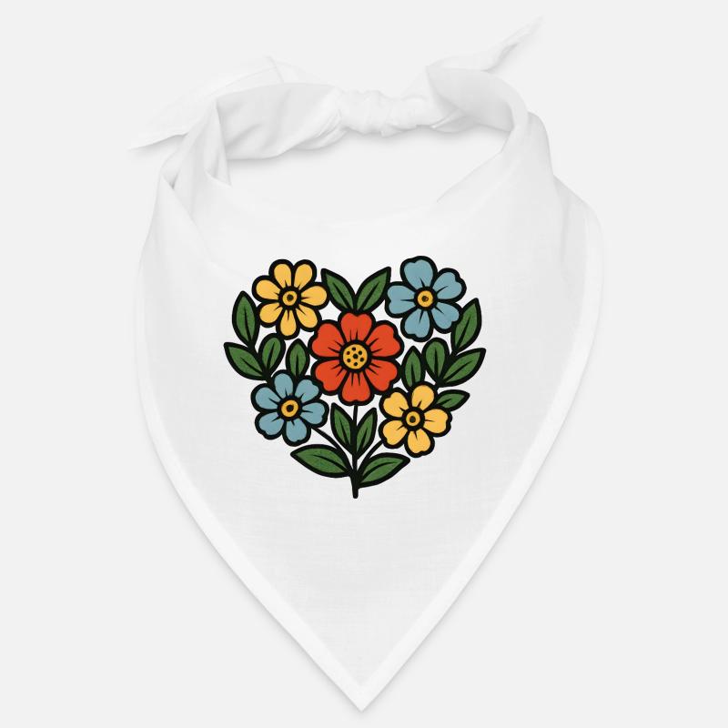 Style folklorique à bouquets Bandana