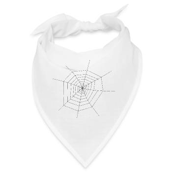 Spinnennetz - Bandana - Weiß - Vorne