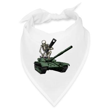 Panzerwehr – Blechöffner - Bandana - Weiß - Vorne