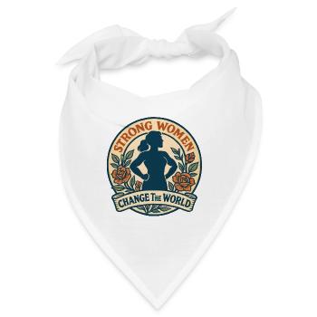Starke Frau – Wandel der Welt - Bandana - Weiß - Vorne
