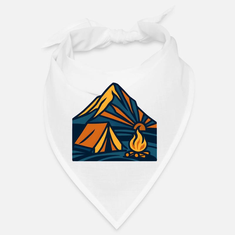 Soirée du feu de camp de la tente de montagne Bandana