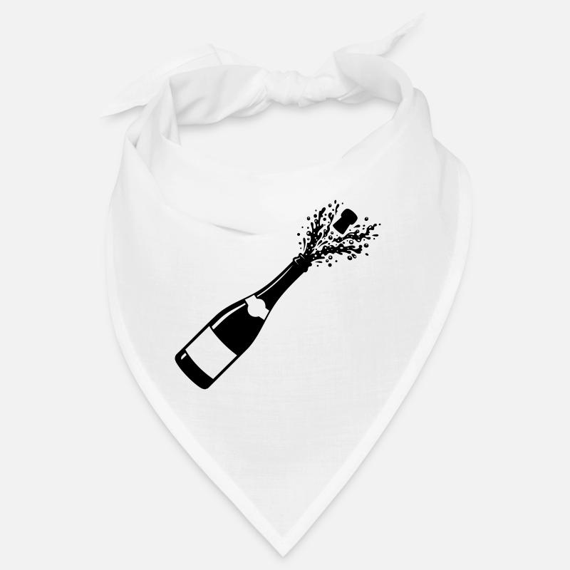 Funkelnde Flaschenpop-Silhouette Bandana