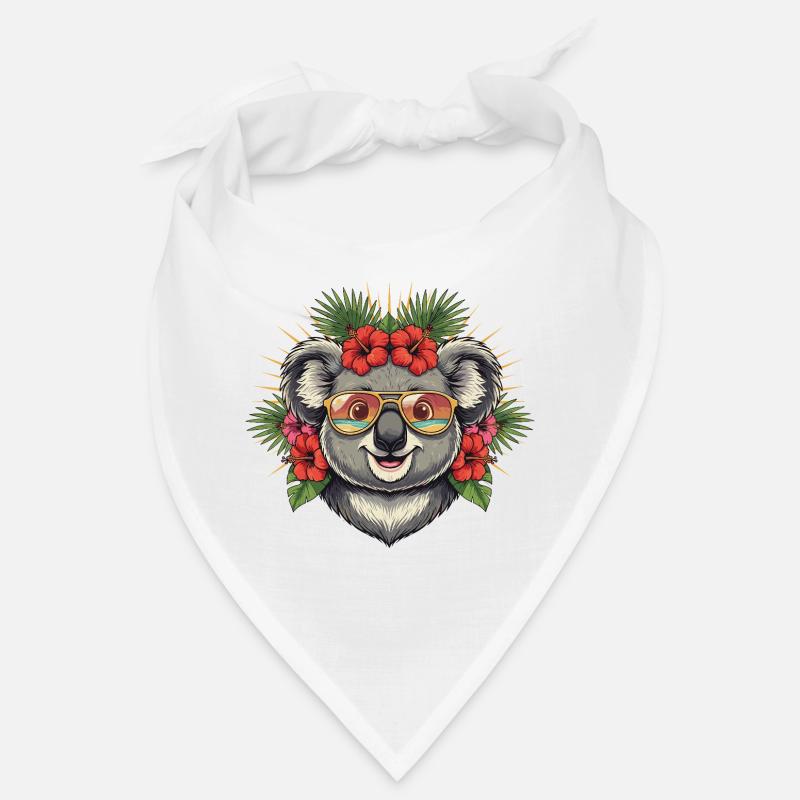 Tropical koala with sunglasses Bandana