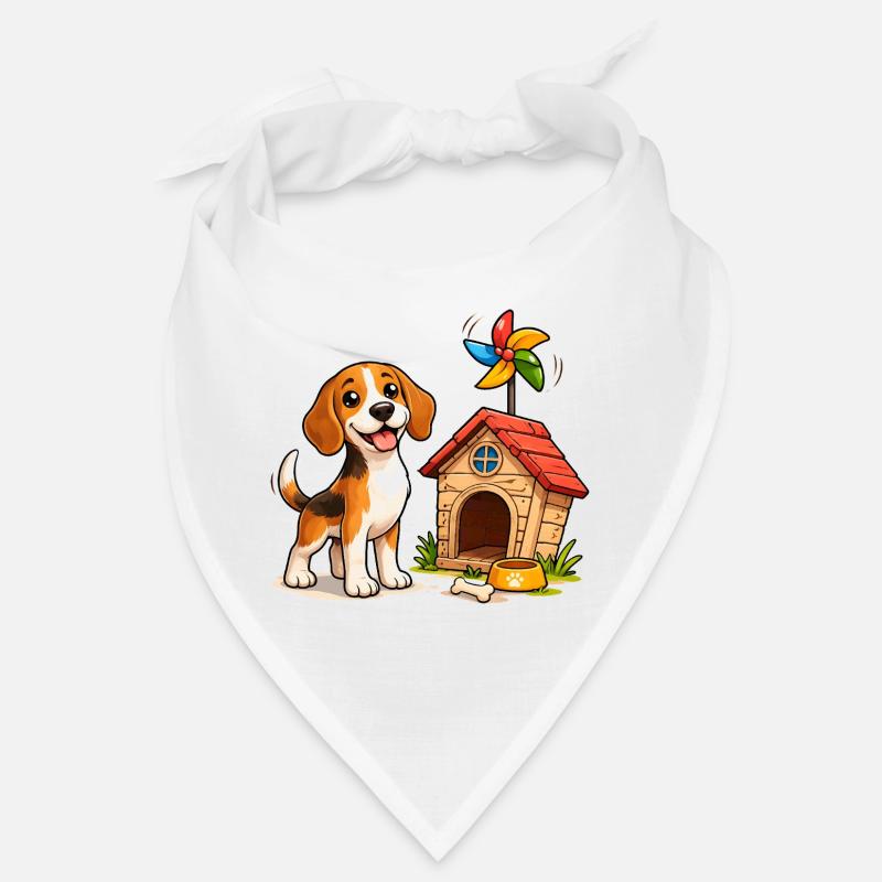 Conception amusante de la maison de chien Beagle Bandana