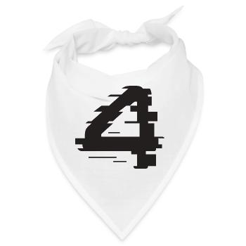 4 - Bandana - Weiß - Vorne