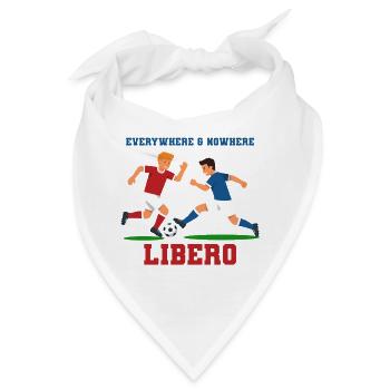 Libero Fußball Duell Illustration - Bandana - Weiß - Vorne