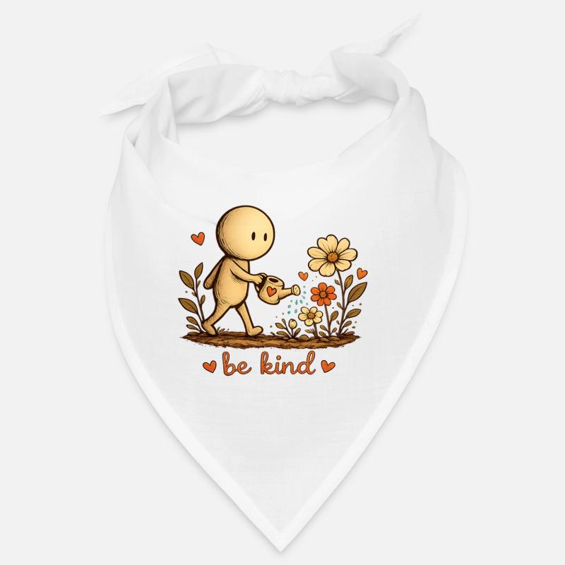 Der kleine Gedanke | Sei gütig | Blumen Shirt Bandana