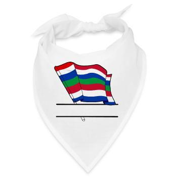 Schier-Flagge – Individuelles Inseldesign - Bandana - Weiß - Vorne