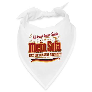 Ich brauch keinen Schiri - Bandana - Weiß - Vorne