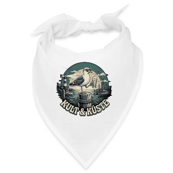 Kult Und Küste - Bandana - Weiß - Vorne