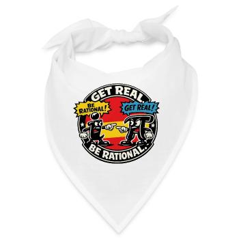 Real Rational Karikatur Mathematik Humor - Bandana - Weiß - Vorne
