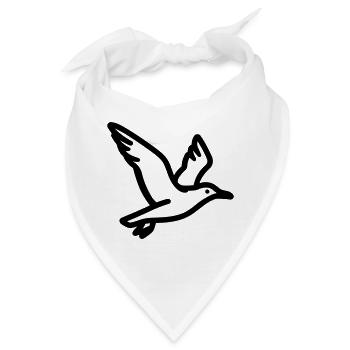 Möwe - Bandana - Weiß - Vorne