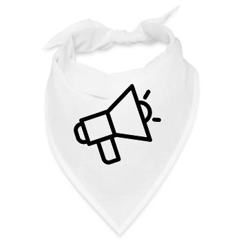 Megaphon - Bandana - Weiß - Vorne