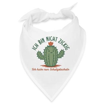 Ich bin nicht launisch Kaktus Schutzstacheln - Bandana - Weiß - Vorne