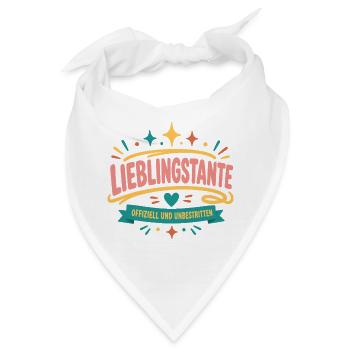 Lieblingstante Offiziell - Bandana - Weiß - Vorne