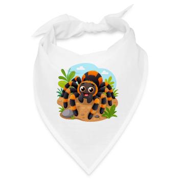 Lustige Vogelspinne - Bandana - Weiß - Vorne