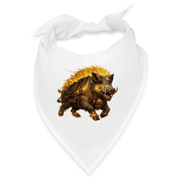 Gullinborsti – Der goldene Eber der Wikinger - Bandana - Weiß - Vorne