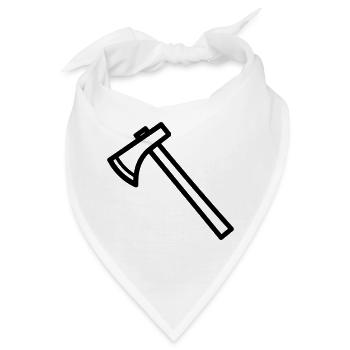 Axt - Bandana - Weiß - Vorne