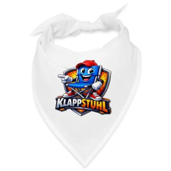 Klappstuhl Mascot Cartoon - Bandana - Weiß - Vorne