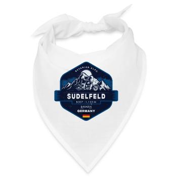 Sudelfeld Bayerische Alpen Bayern Deutschland Motorrad - Bandana - Weiß - Vorne