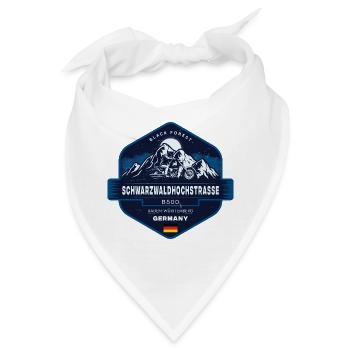 Schwarzwaldhochstraße B500 Schwarzwald - Bandana - Weiß - Vorne