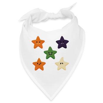 Five Spooky Little Stars - Bandana - Weiß - Vorne