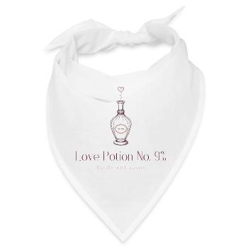 Love Potion No. 9% – Lustiges Liebestrank Design  - Bandana - Weiß - Vorne