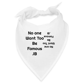 Be Famous Retro-Neon-Tippfehler - Bandana - Weiß - Vorne