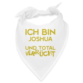 Vorname Joshua - Bandana - Weiß - Vorne