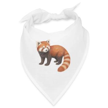 Roter Panda süßes Waldtier - Bandana - Weiß - Vorne