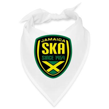 Ska Wappen Jamaica 3C - Bandana - Weiß - Vorne