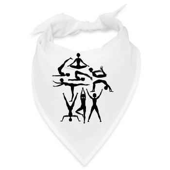 Gymnastik - Bandana - Weiß - Vorne