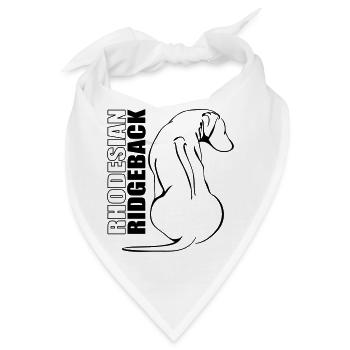 RHODESIAN RIDGEBACK PROFIL Wilsigns - Bandana - Weiß - Vorne