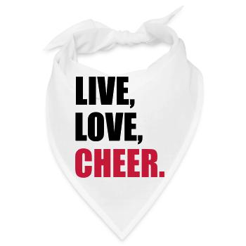 Cheerleader - Bandana - Weiß - Vorne