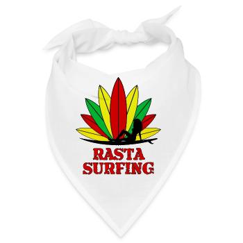 rasta surfing - Bandana - Weiß - Vorne