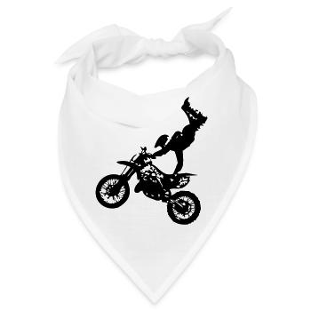 Motorrad cross6 - Bandana - Weiß - Vorne