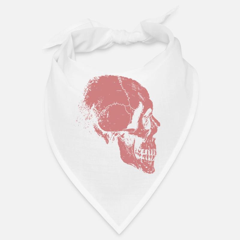 squelette - Bandana - blanc