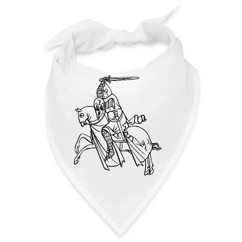 knight ritter sword schwert armor9 - Bandana - Weiß - Vorne