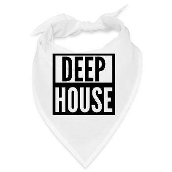 deep house - Bandana - Weiß - Vorne
