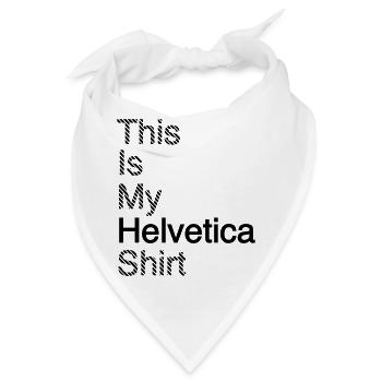 Typografie Shirt Grafikdesign Geschenkindee - Bandana - Weiß - Vorne