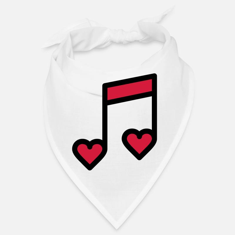 Note de musique romantique Bandana