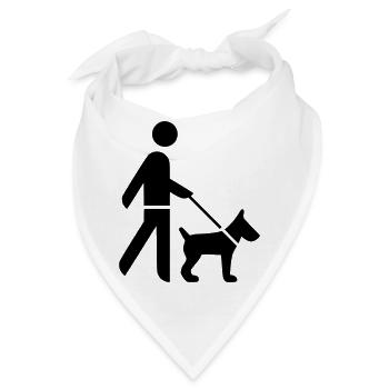 Gassi Herrchen - Bandana - Weiß - Vorne
